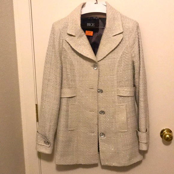 BKE white pea coat - Picture 2 of 9